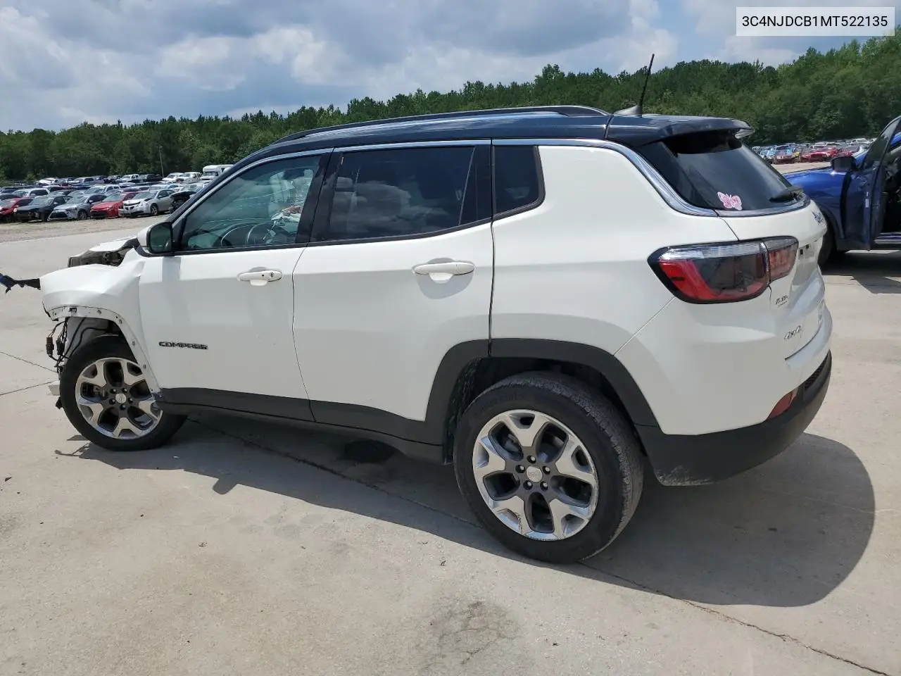 2021 Jeep Compass Limited VIN: 3C4NJDCB1MT522135 Lot: 64309255