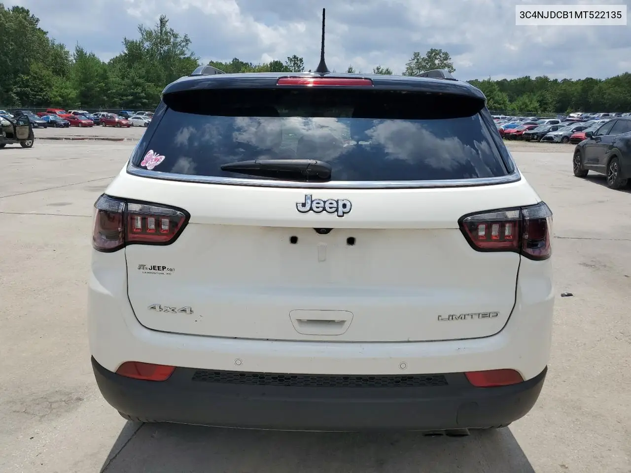 2021 Jeep Compass Limited VIN: 3C4NJDCB1MT522135 Lot: 64309255
