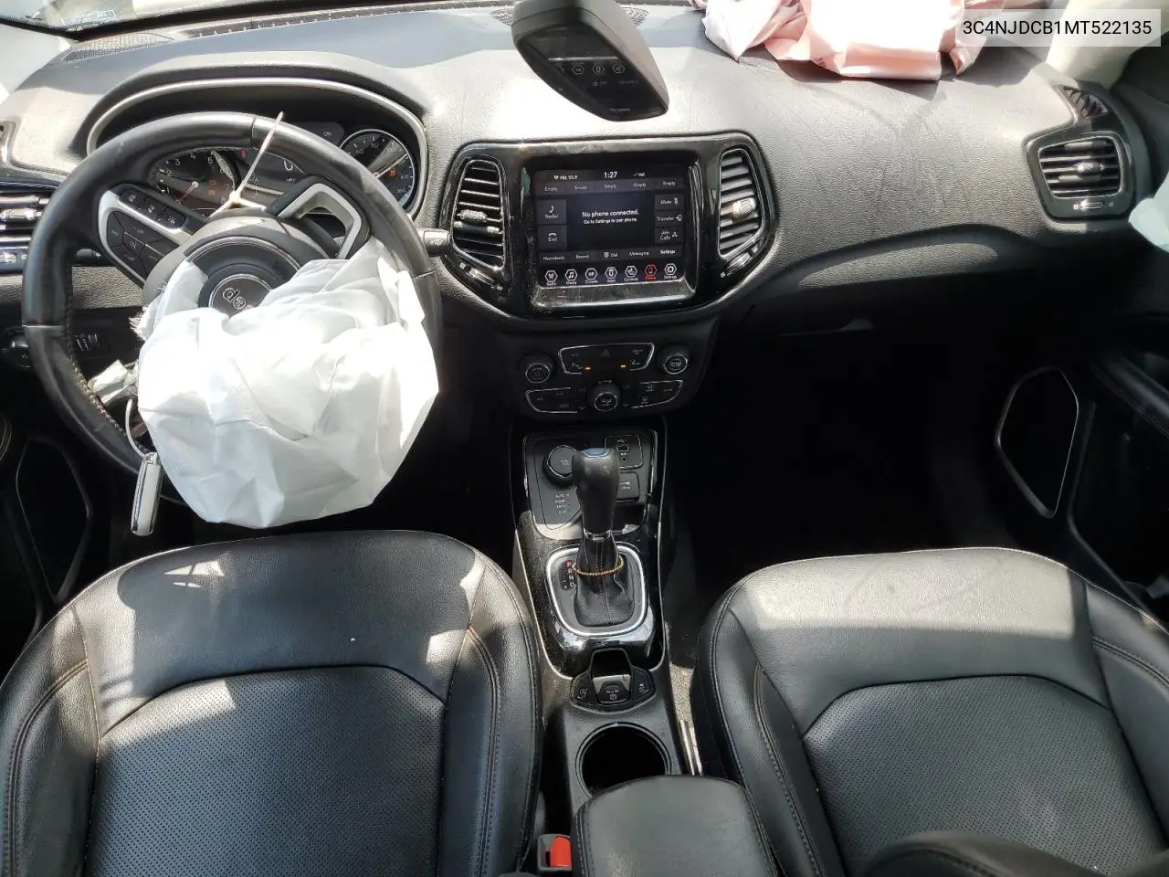 2021 Jeep Compass Limited VIN: 3C4NJDCB1MT522135 Lot: 64309255