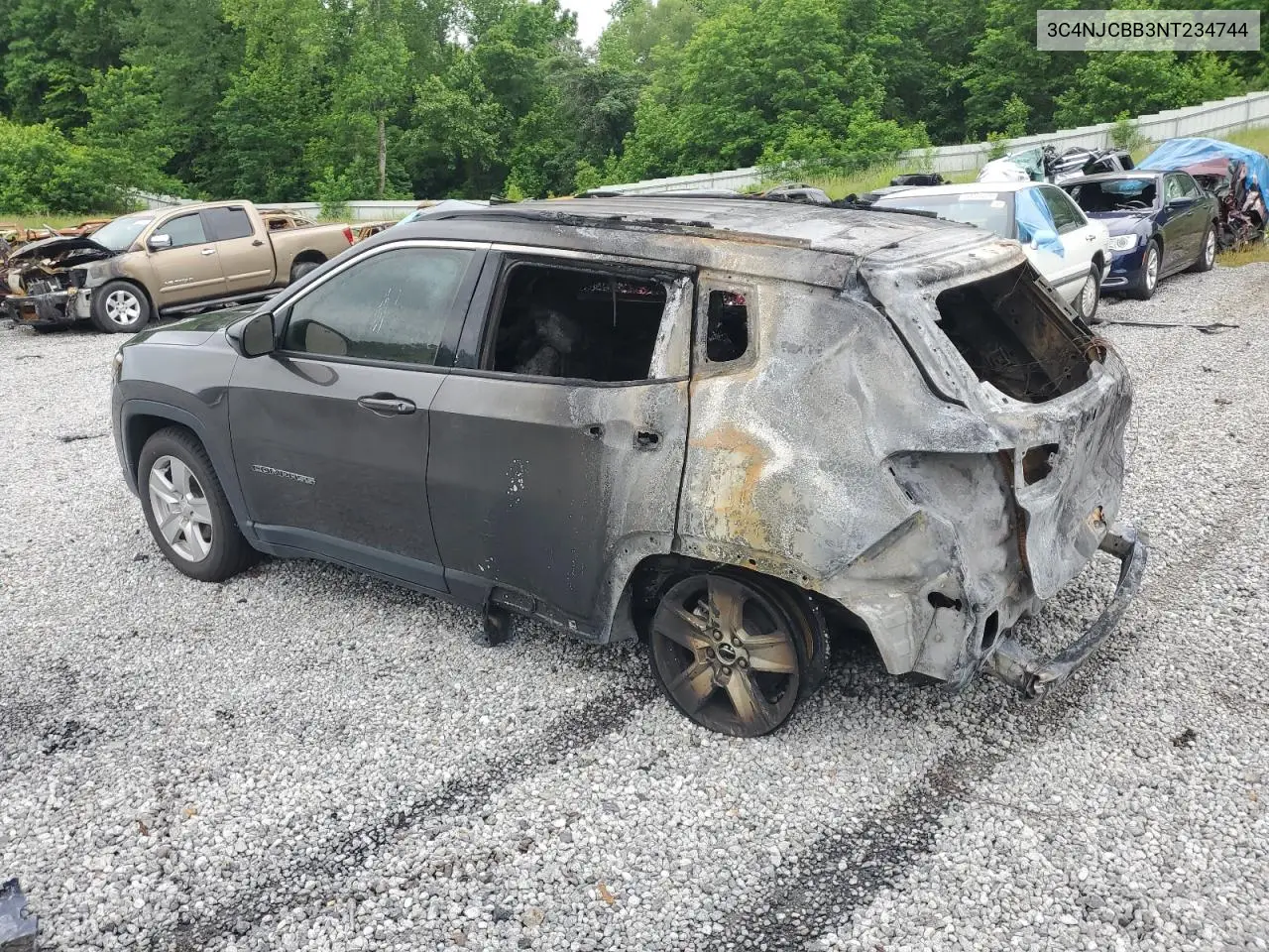 2022 Jeep Compass Latitude VIN: 3C4NJCBB3NT234744 Lot: 55816285