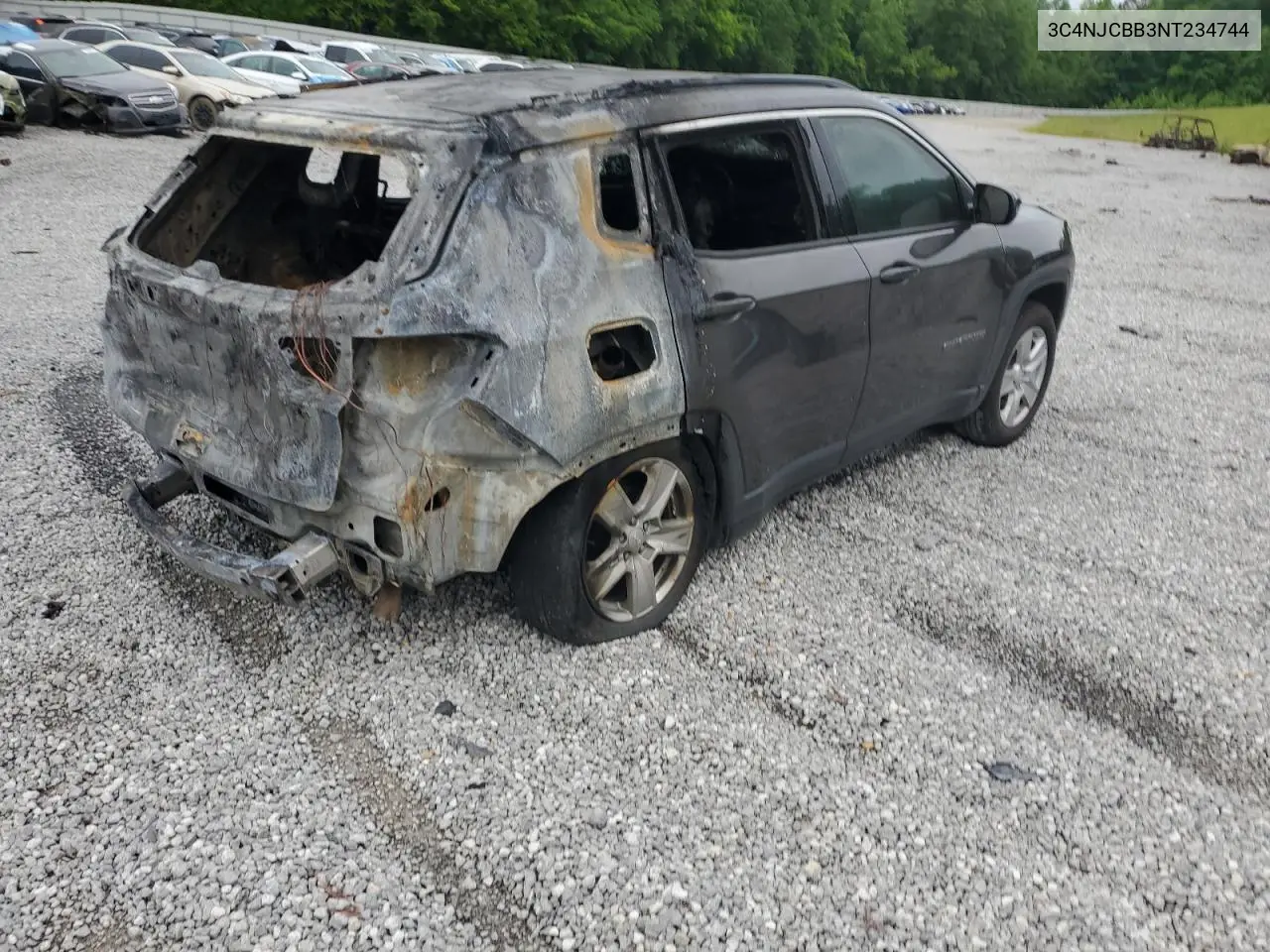 2022 Jeep Compass Latitude VIN: 3C4NJCBB3NT234744 Lot: 55816285