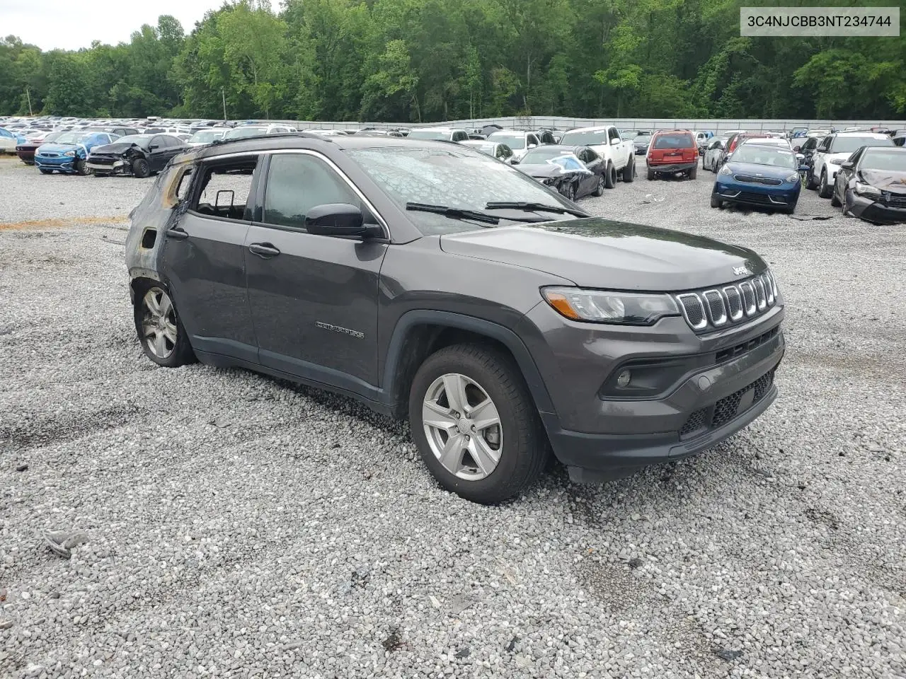 2022 Jeep Compass Latitude VIN: 3C4NJCBB3NT234744 Lot: 55816285