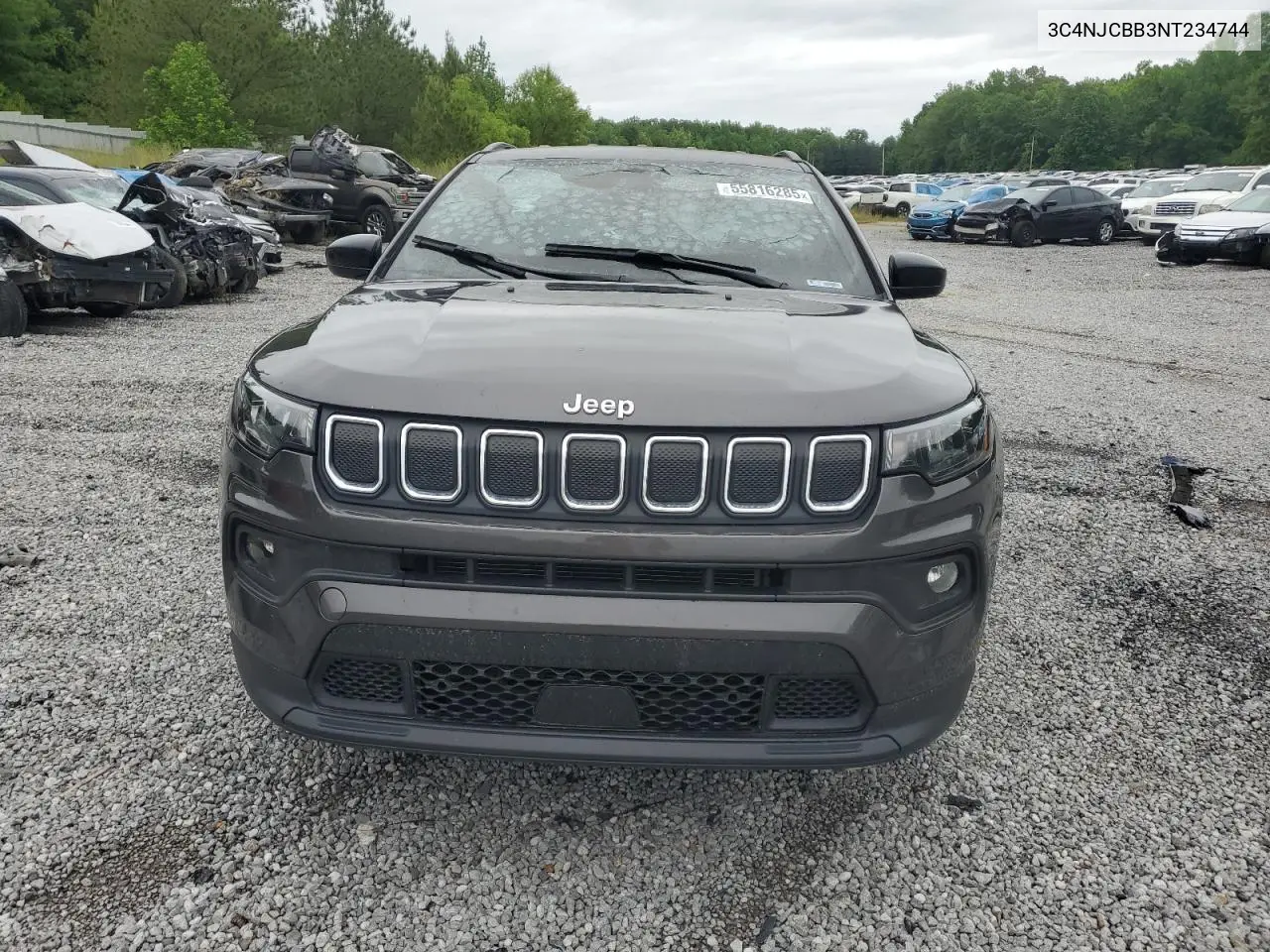 2022 Jeep Compass Latitude VIN: 3C4NJCBB3NT234744 Lot: 55816285