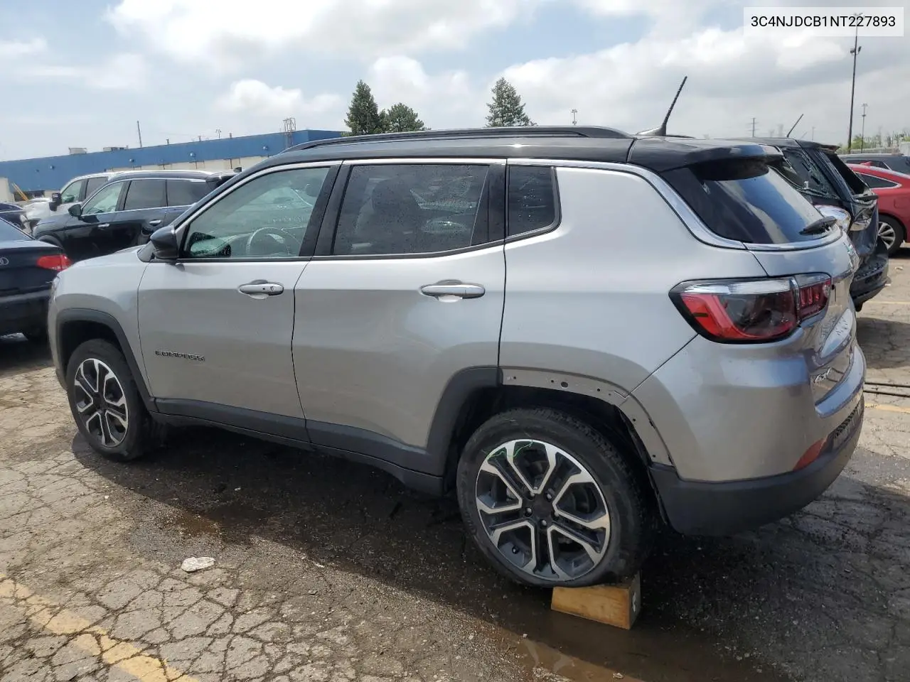 2022 Jeep Compass Limited VIN: 3C4NJDCB1NT227893 Lot: 56904565
