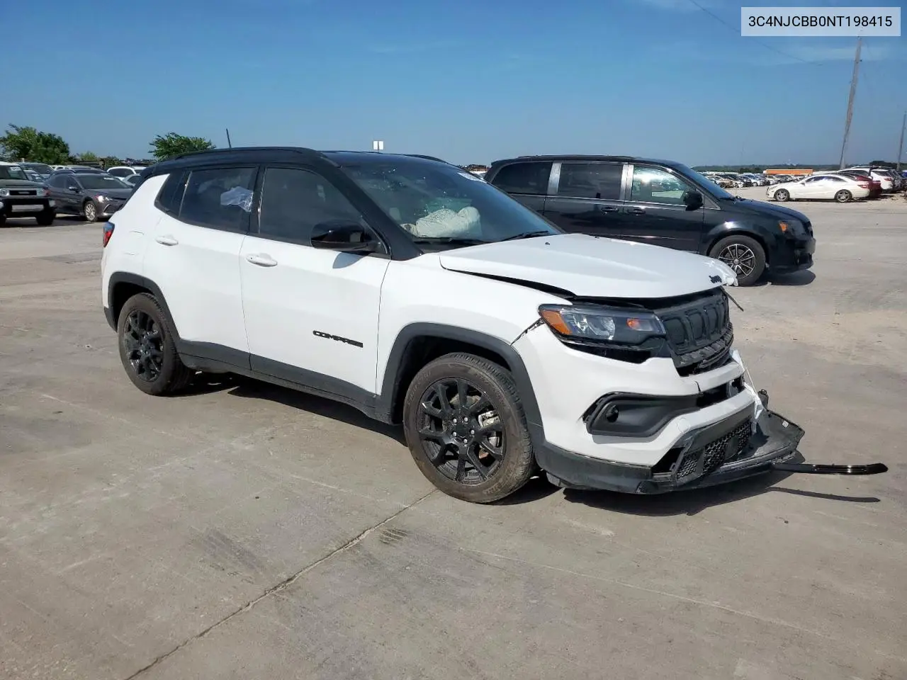 2022 Jeep Compass Latitude VIN: 3C4NJCBB0NT198415 Lot: 57055305