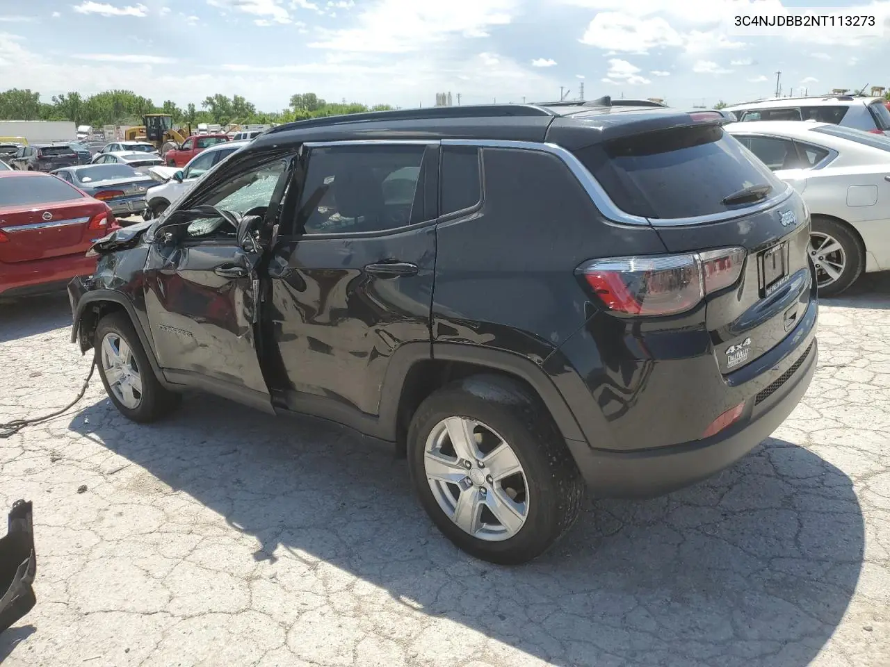 2022 Jeep Compass Latitude VIN: 3C4NJDBB2NT113273 Lot: 57919215