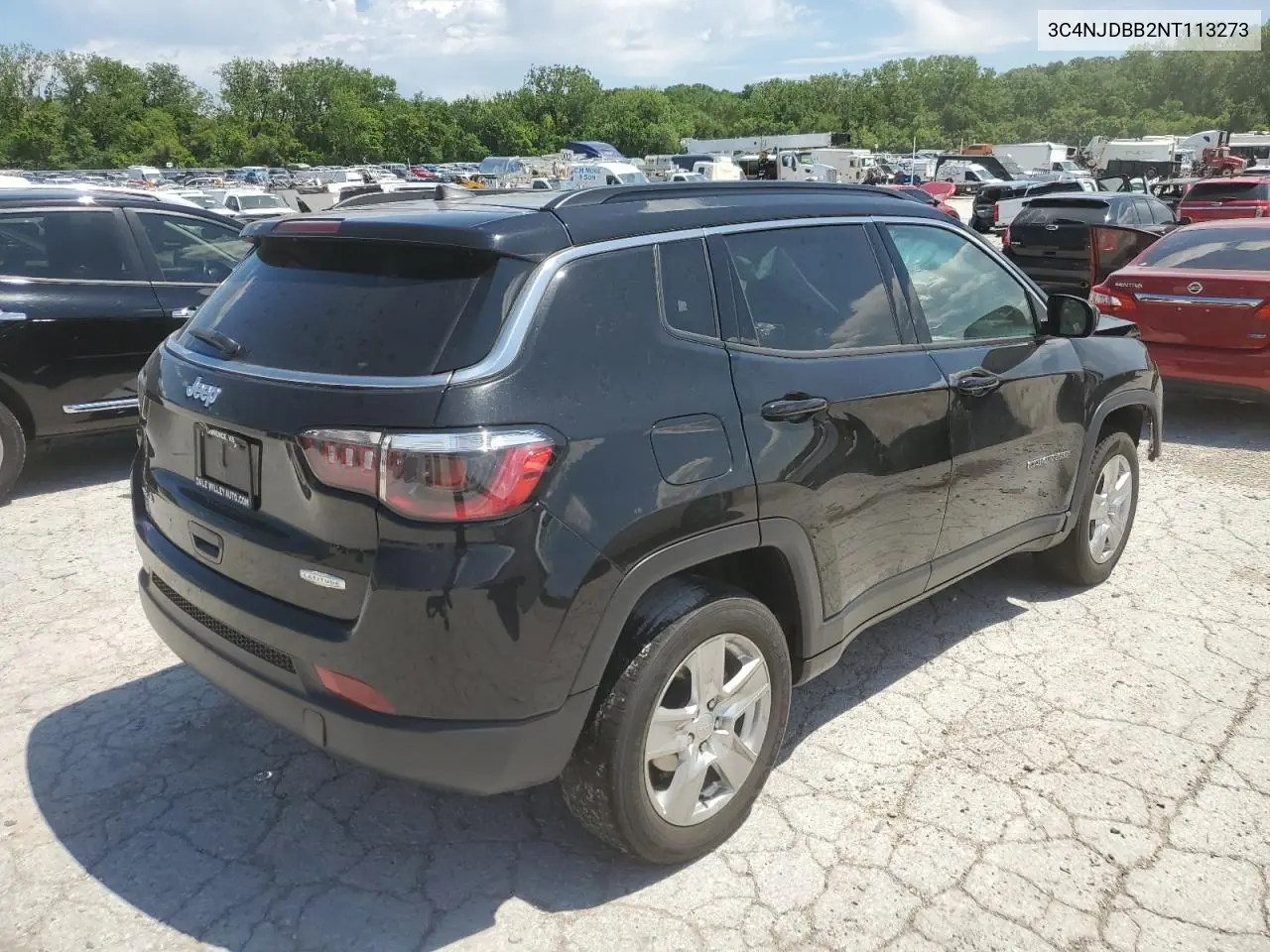 2022 Jeep Compass Latitude VIN: 3C4NJDBB2NT113273 Lot: 57919215