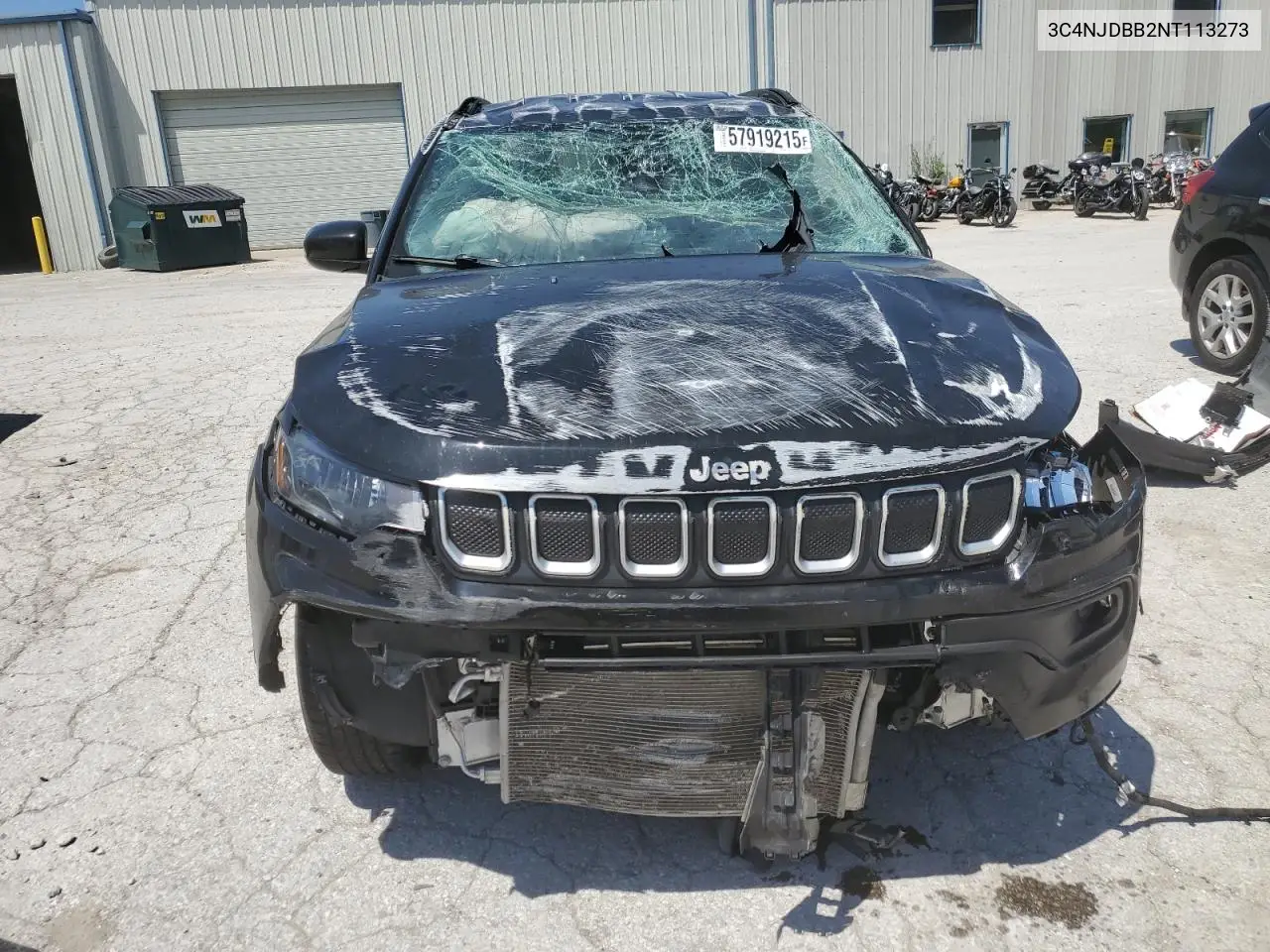 2022 Jeep Compass Latitude VIN: 3C4NJDBB2NT113273 Lot: 57919215