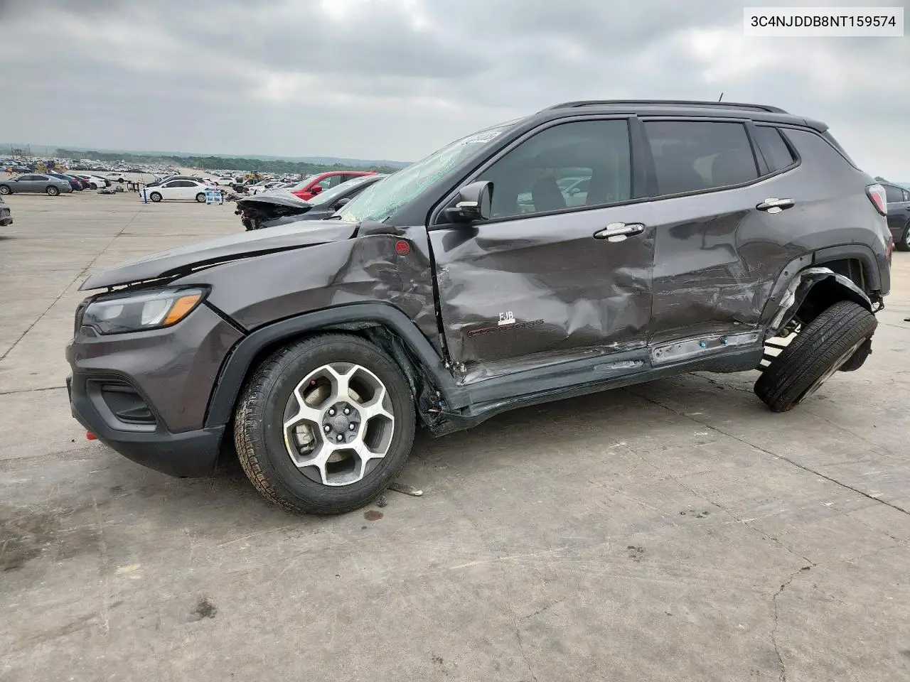 2022 Jeep Compass Trailhawk VIN: 3C4NJDDB8NT159574 Lot: 58089285