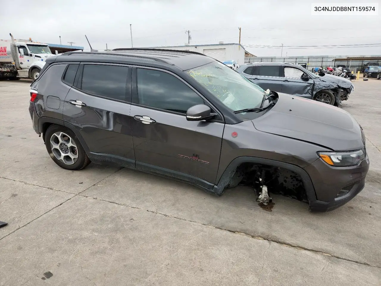 2022 Jeep Compass Trailhawk VIN: 3C4NJDDB8NT159574 Lot: 58089285