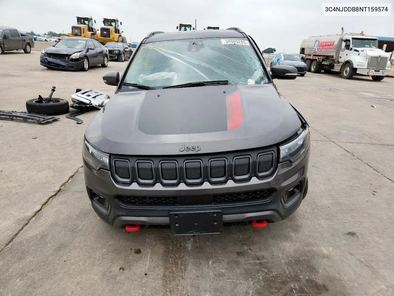 2022 Jeep Compass Trailhawk VIN: 3C4NJDDB8NT159574 Lot: 58089285