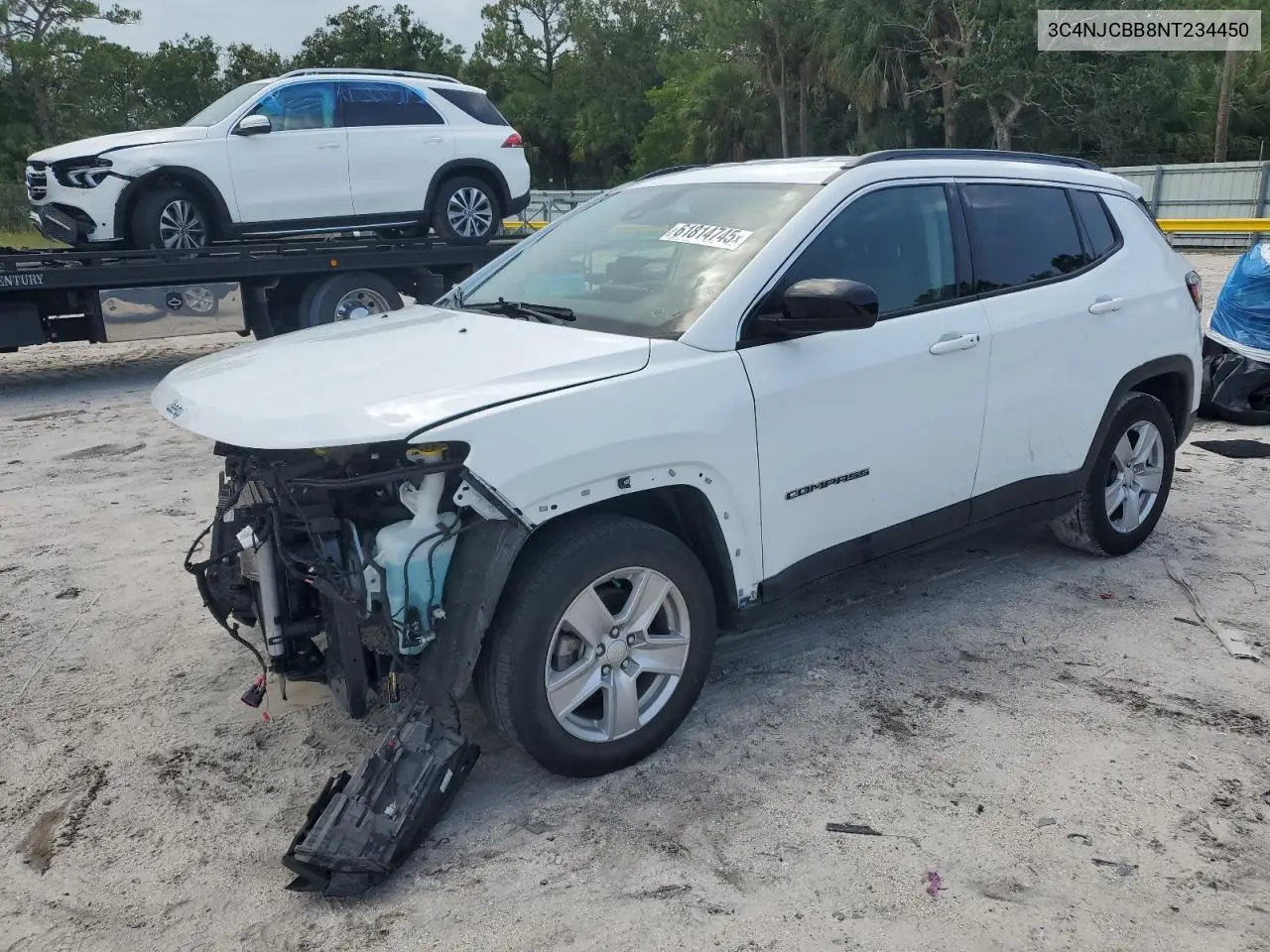 2022 Jeep Compass Latitude VIN: 3C4NJCBB8NT234450 Lot: 61814745