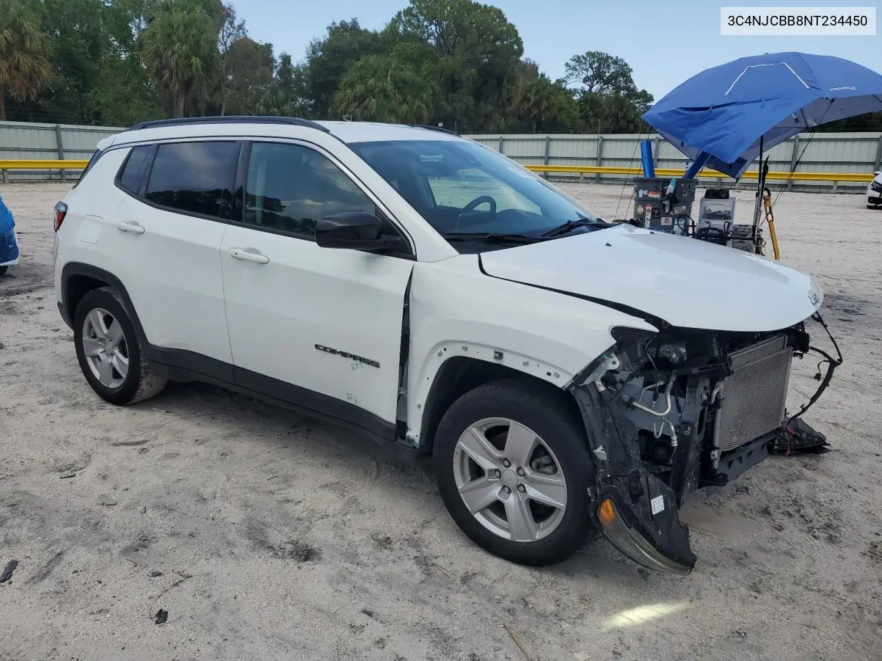 2022 Jeep Compass Latitude VIN: 3C4NJCBB8NT234450 Lot: 61814745