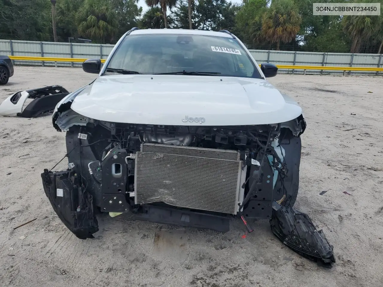 2022 Jeep Compass Latitude VIN: 3C4NJCBB8NT234450 Lot: 61814745