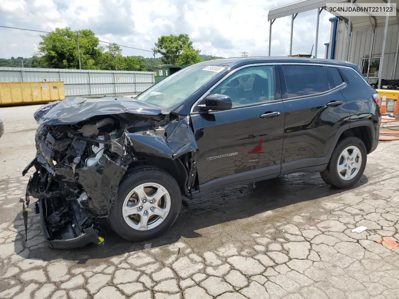 2022 Jeep Compass Sport VIN: 3C4NJDAB6NT221123 Lot: 61963685
