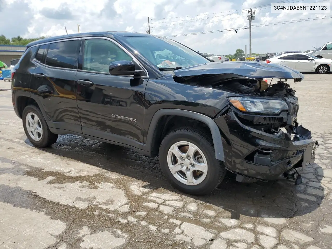 2022 Jeep Compass Sport VIN: 3C4NJDAB6NT221123 Lot: 61963685