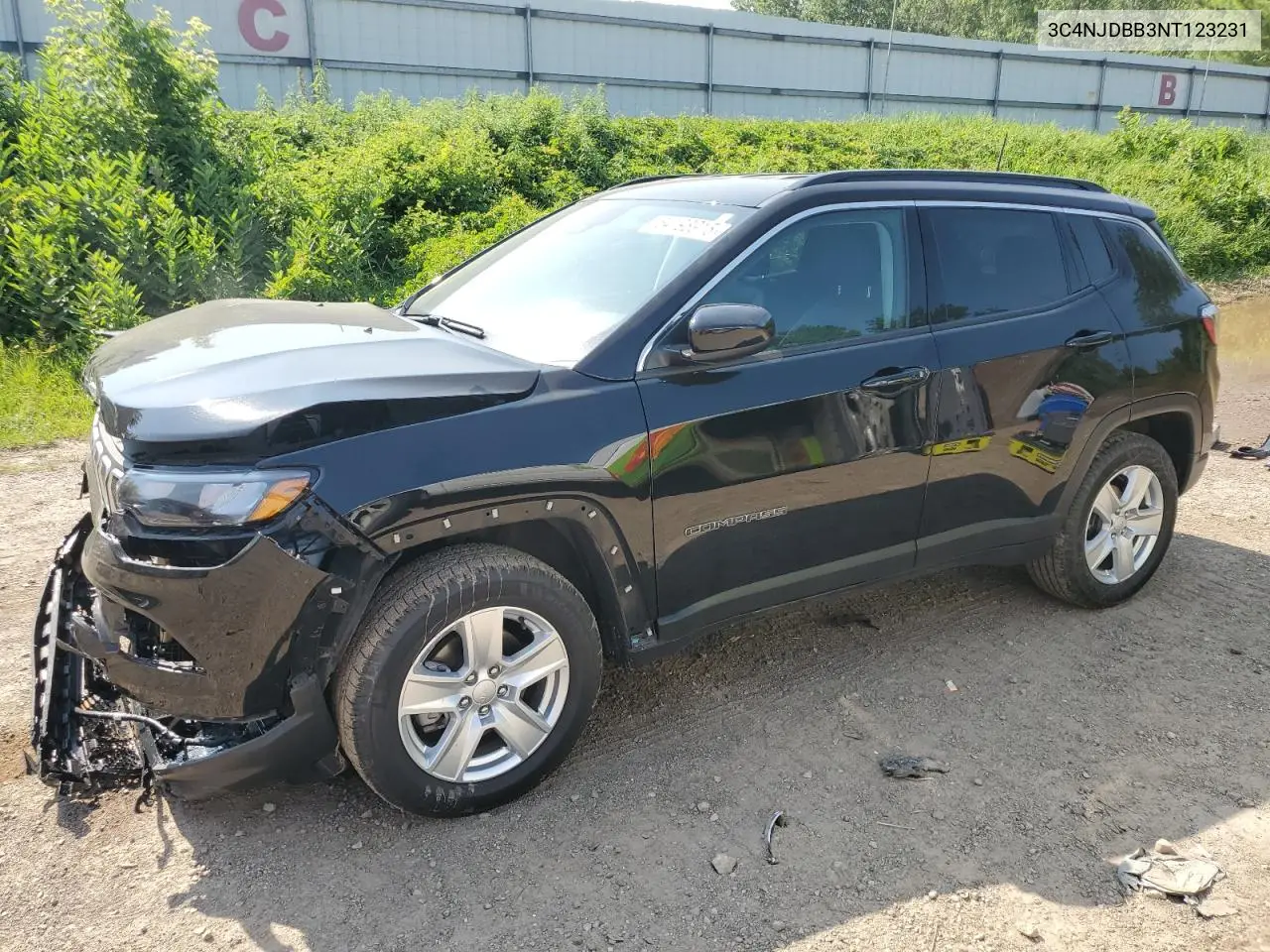 2022 Jeep Compass Latitude VIN: 3C4NJDBB3NT123231 Lot: 64198915