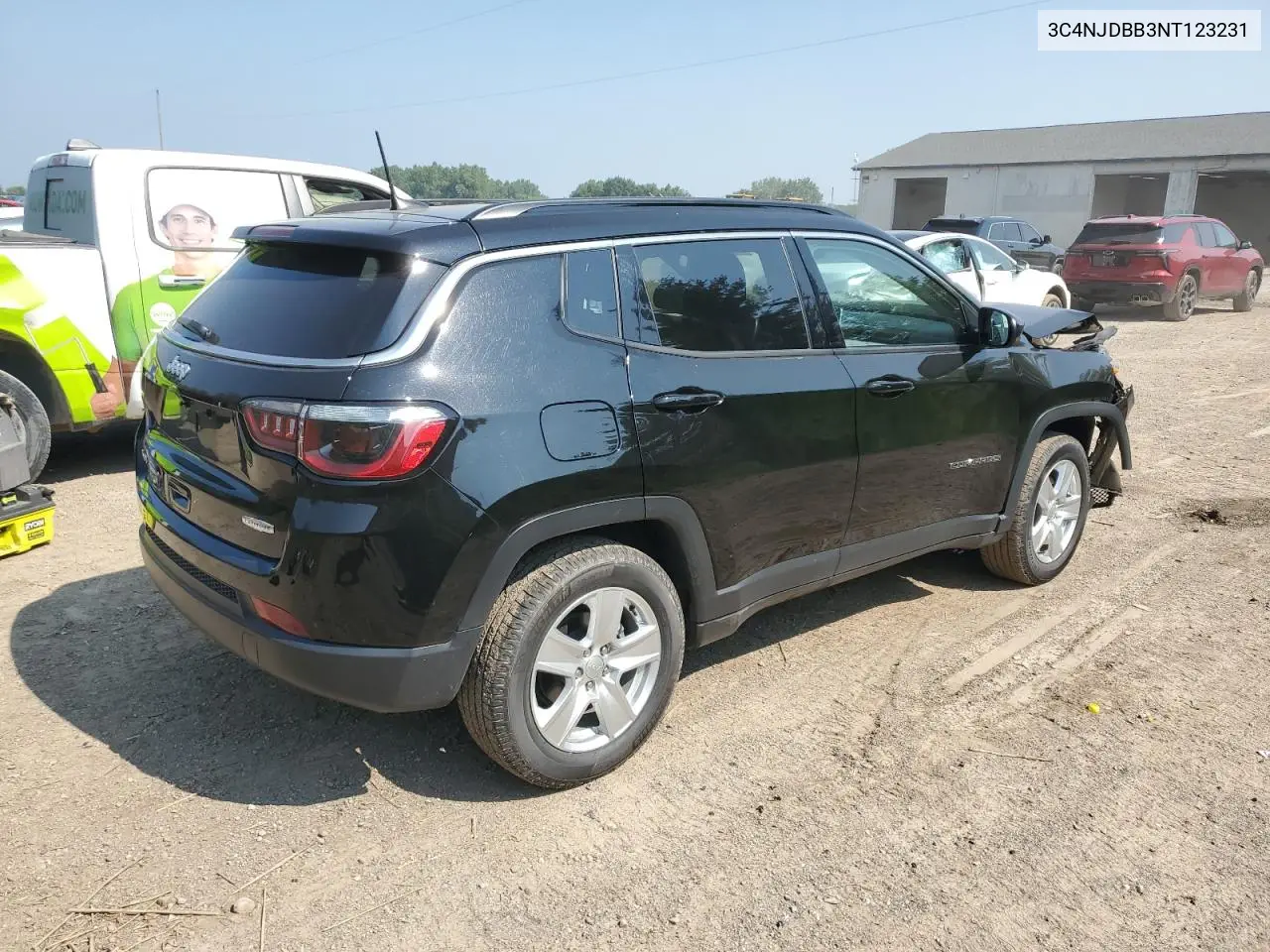 2022 Jeep Compass Latitude VIN: 3C4NJDBB3NT123231 Lot: 64198915
