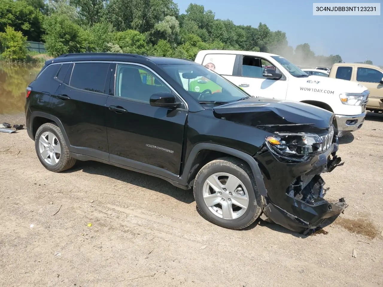 2022 Jeep Compass Latitude VIN: 3C4NJDBB3NT123231 Lot: 64198915