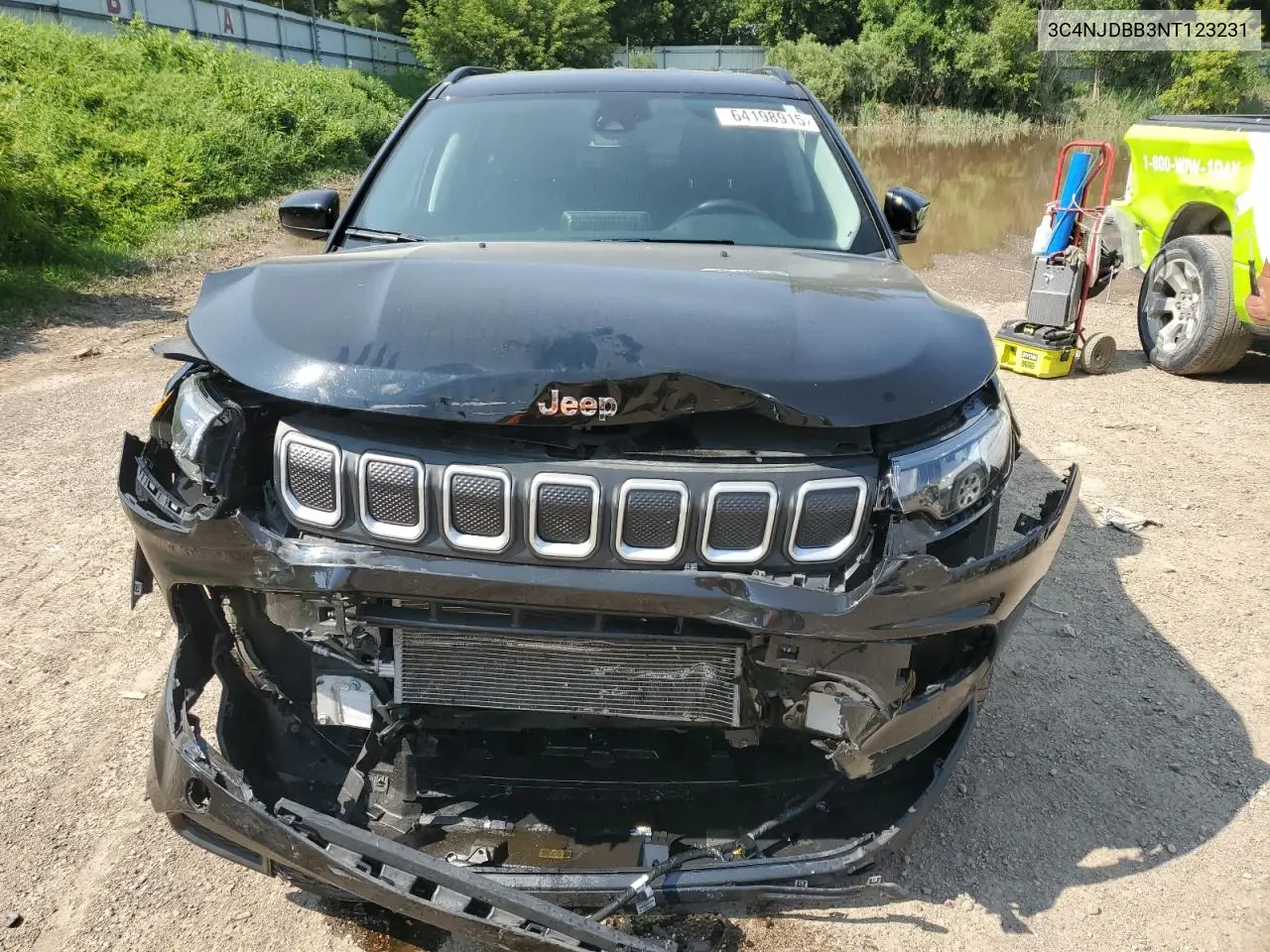 2022 Jeep Compass Latitude VIN: 3C4NJDBB3NT123231 Lot: 64198915