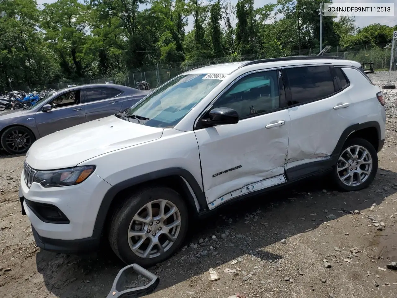 2022 Jeep Compass Latitude Lux VIN: 3C4NJDFB9NT112518 Lot: 64256975