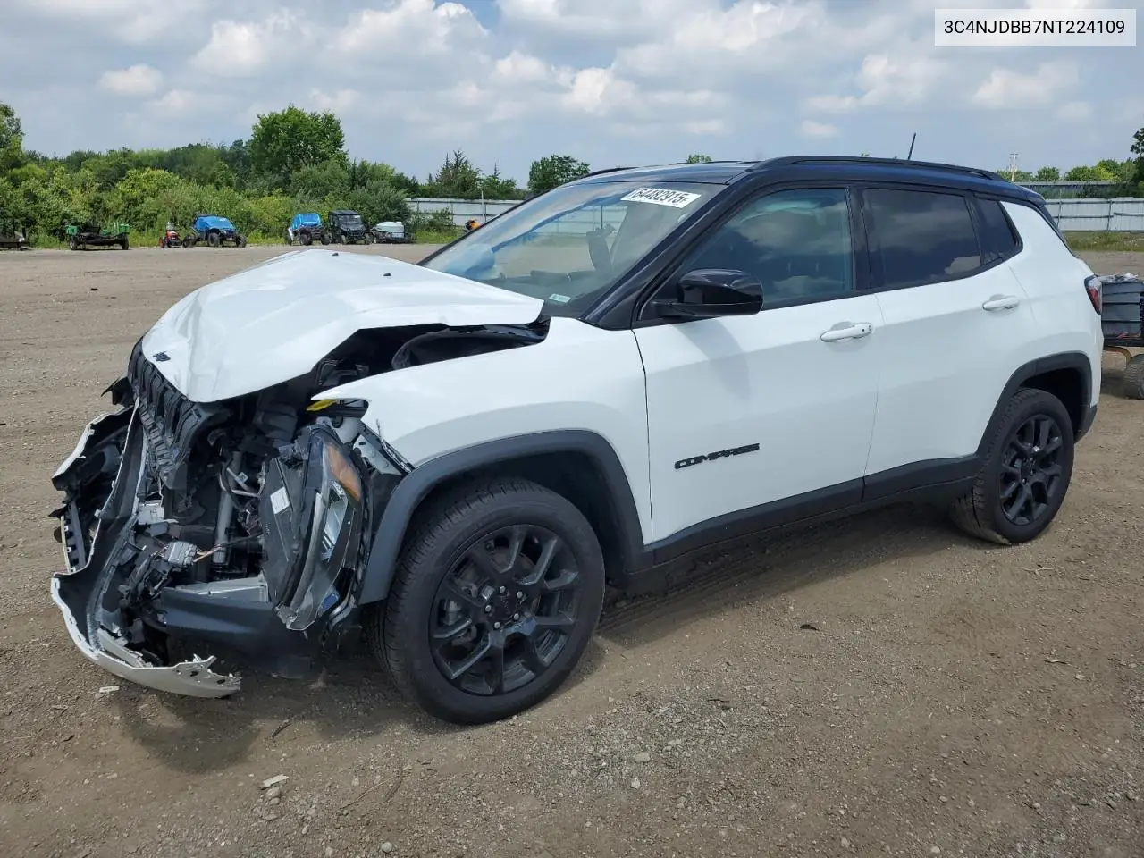 2022 Jeep Compass Latitude VIN: 3C4NJDBB7NT224109 Lot: 64482915
