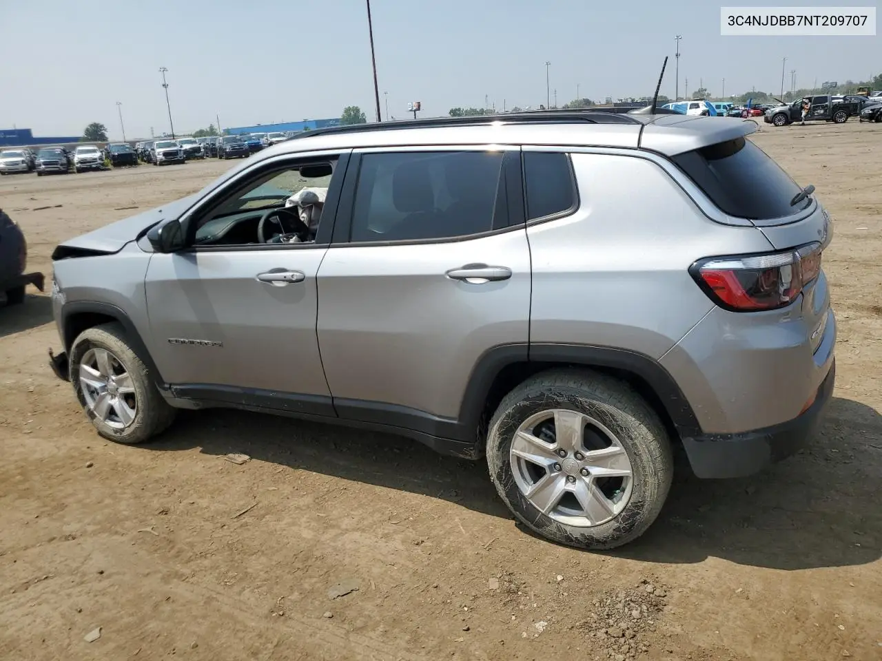 2022 Jeep Compass Latitude VIN: 3C4NJDBB7NT209707 Lot: 64930175