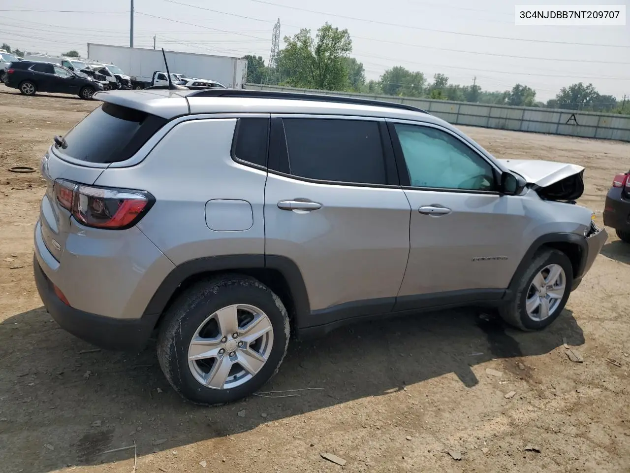 2022 Jeep Compass Latitude VIN: 3C4NJDBB7NT209707 Lot: 64930175