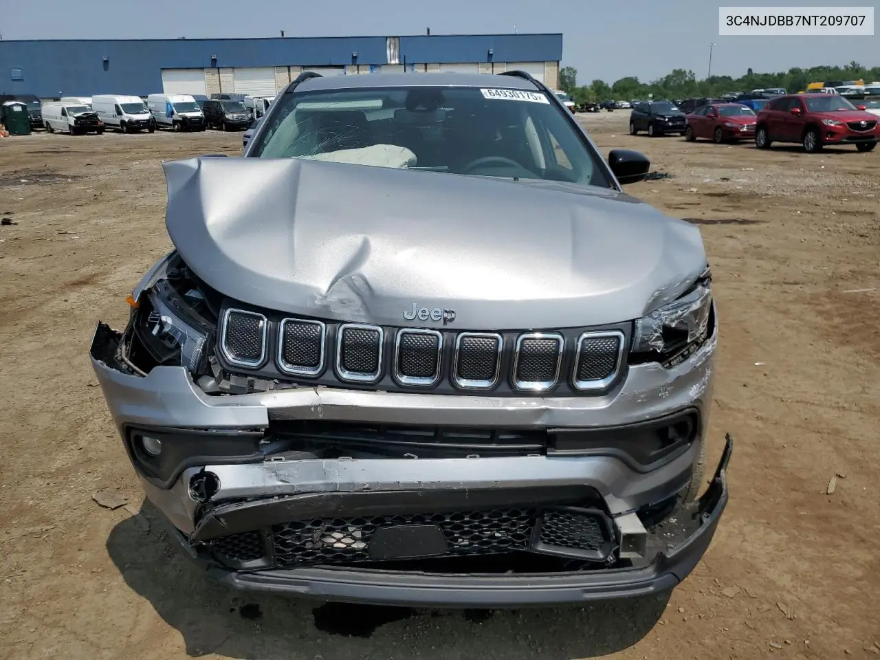 2022 Jeep Compass Latitude VIN: 3C4NJDBB7NT209707 Lot: 64930175