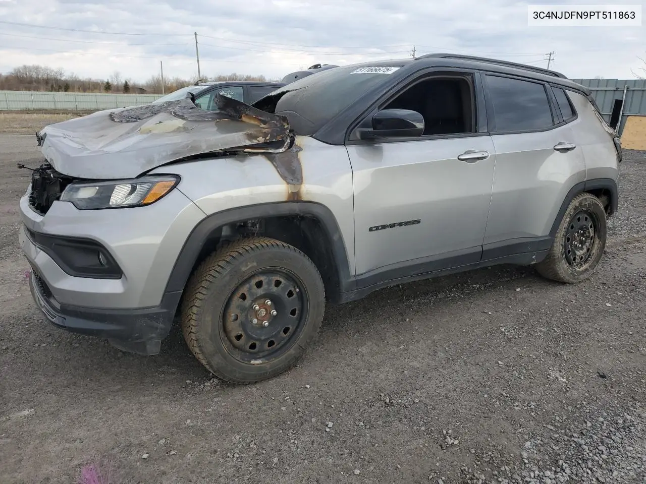 2023 Jeep Compass Latitude Lux VIN: 3C4NJDFN9PT511863 Lot: 51165675
