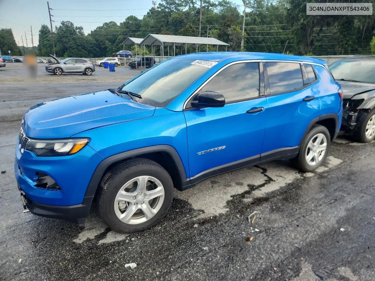 2023 Jeep Compass Sport VIN: 3C4NJDANXPT543406 Lot: 64623915