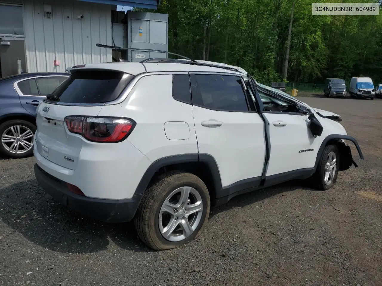 2024 Jeep Compass Latitude VIN: 3C4NJDBN2RT604989 Lot: 56880335