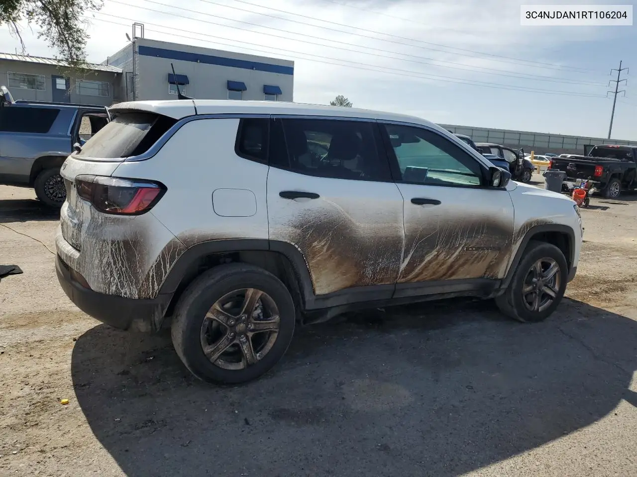 2024 Jeep Compass Sport VIN: 3C4NJDAN1RT106204 Lot: 58442855