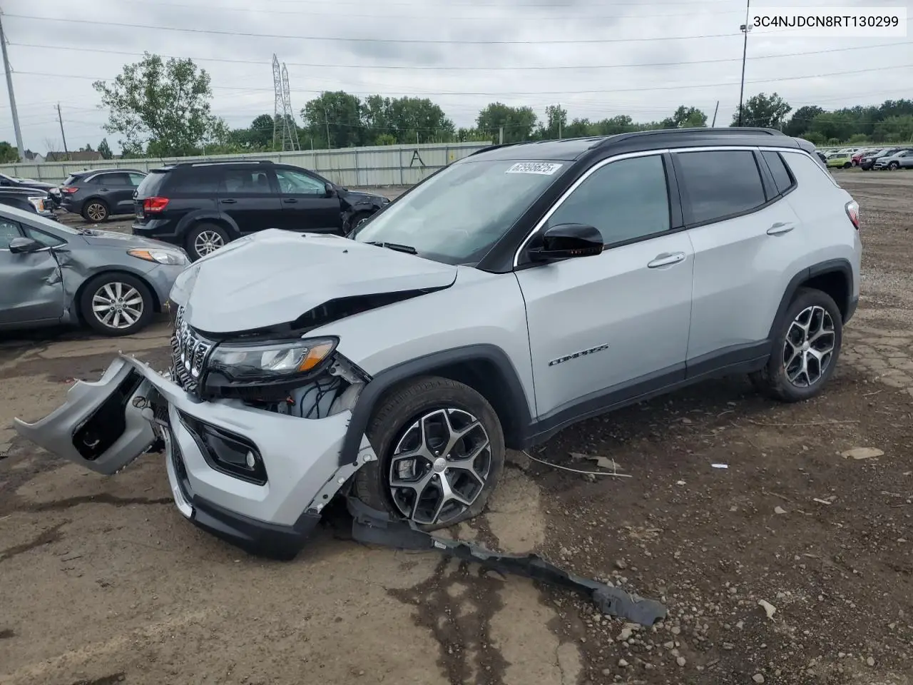 2024 Jeep Compass Limited VIN: 3C4NJDCN8RT130299 Lot: 62995625