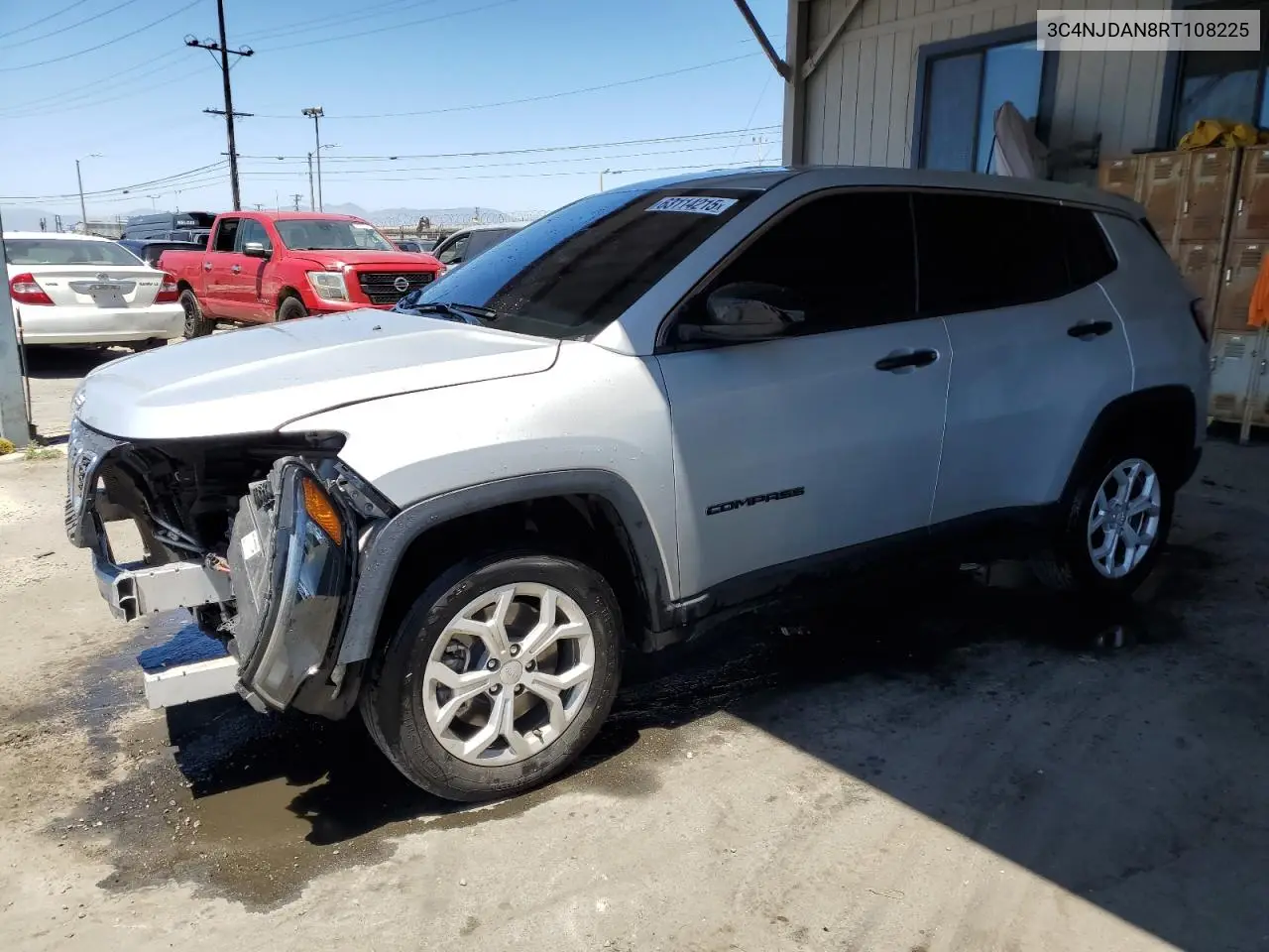 2024 Jeep Compass Sport VIN: 3C4NJDAN8RT108225 Lot: 63114215