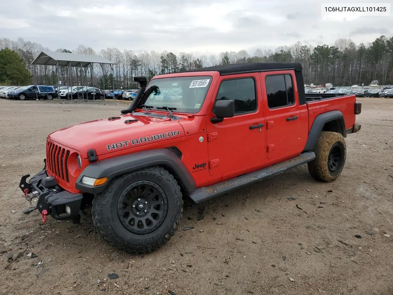 2020 Jeep Gladiator Sport VIN: 1C6HJTAGXLL101425 Lot: 50510565