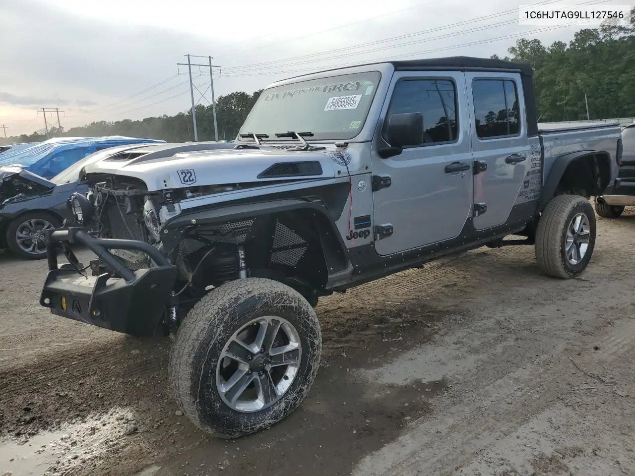 2020 Jeep Gladiator Sport VIN: 1C6HJTAG9LL127546 Lot: 54955945