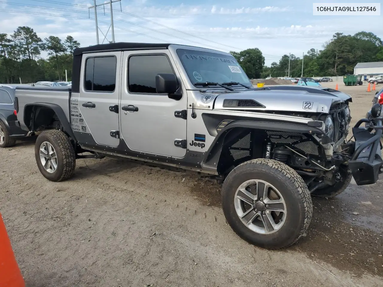 2020 Jeep Gladiator Sport VIN: 1C6HJTAG9LL127546 Lot: 54955945