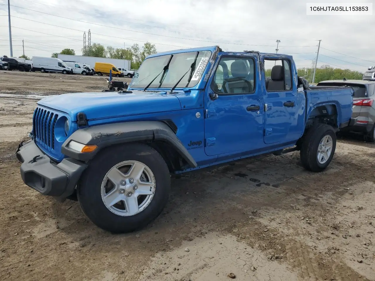 2020 Jeep Gladiator Sport VIN: 1C6HJTAG5LL153853 Lot: 56023925