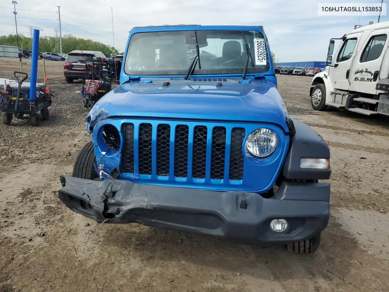 2020 Jeep Gladiator Sport VIN: 1C6HJTAG5LL153853 Lot: 56023925