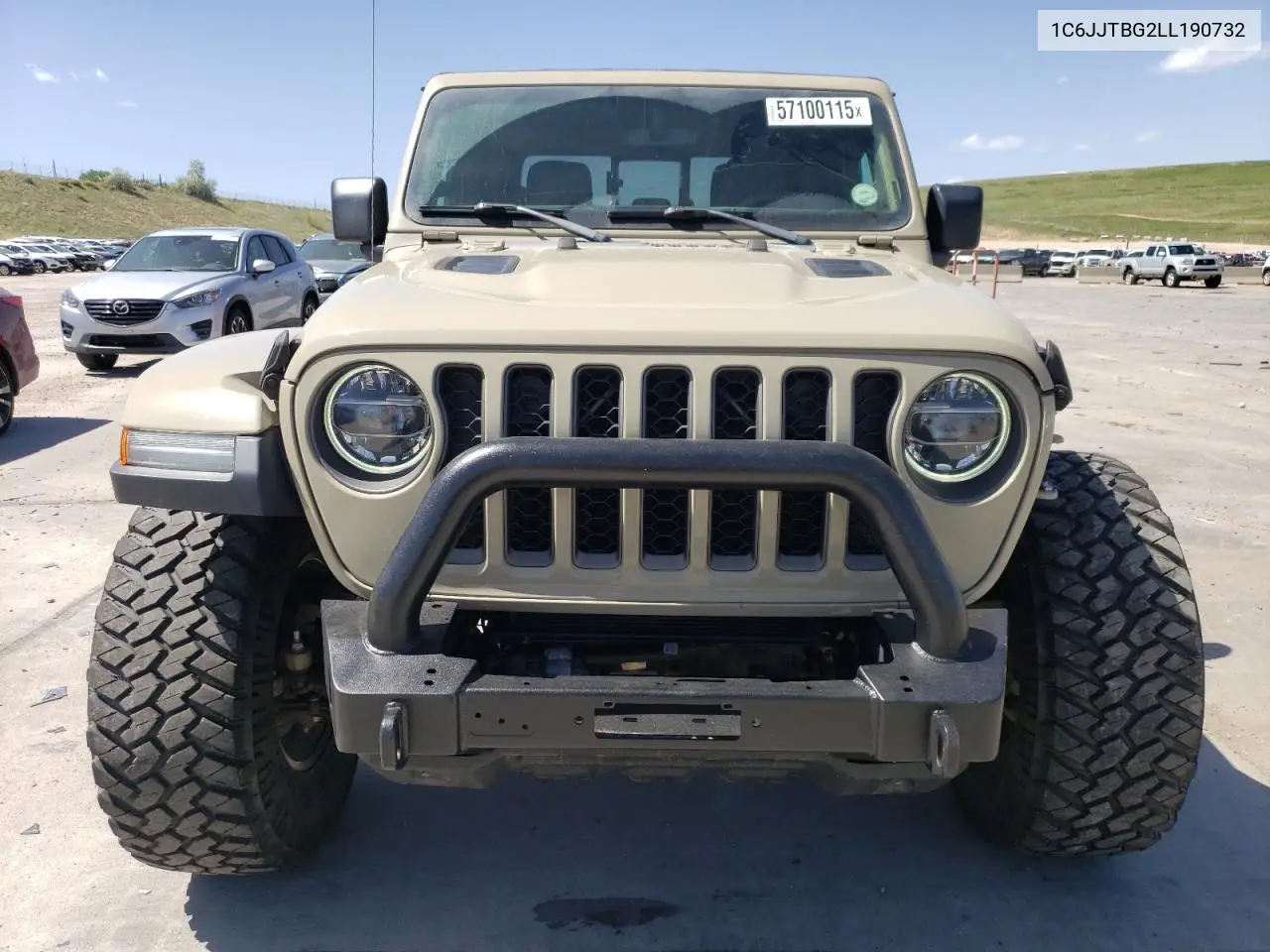 2020 Jeep Gladiator Rubicon VIN: 1C6JJTBG2LL190732 Lot: 57100115
