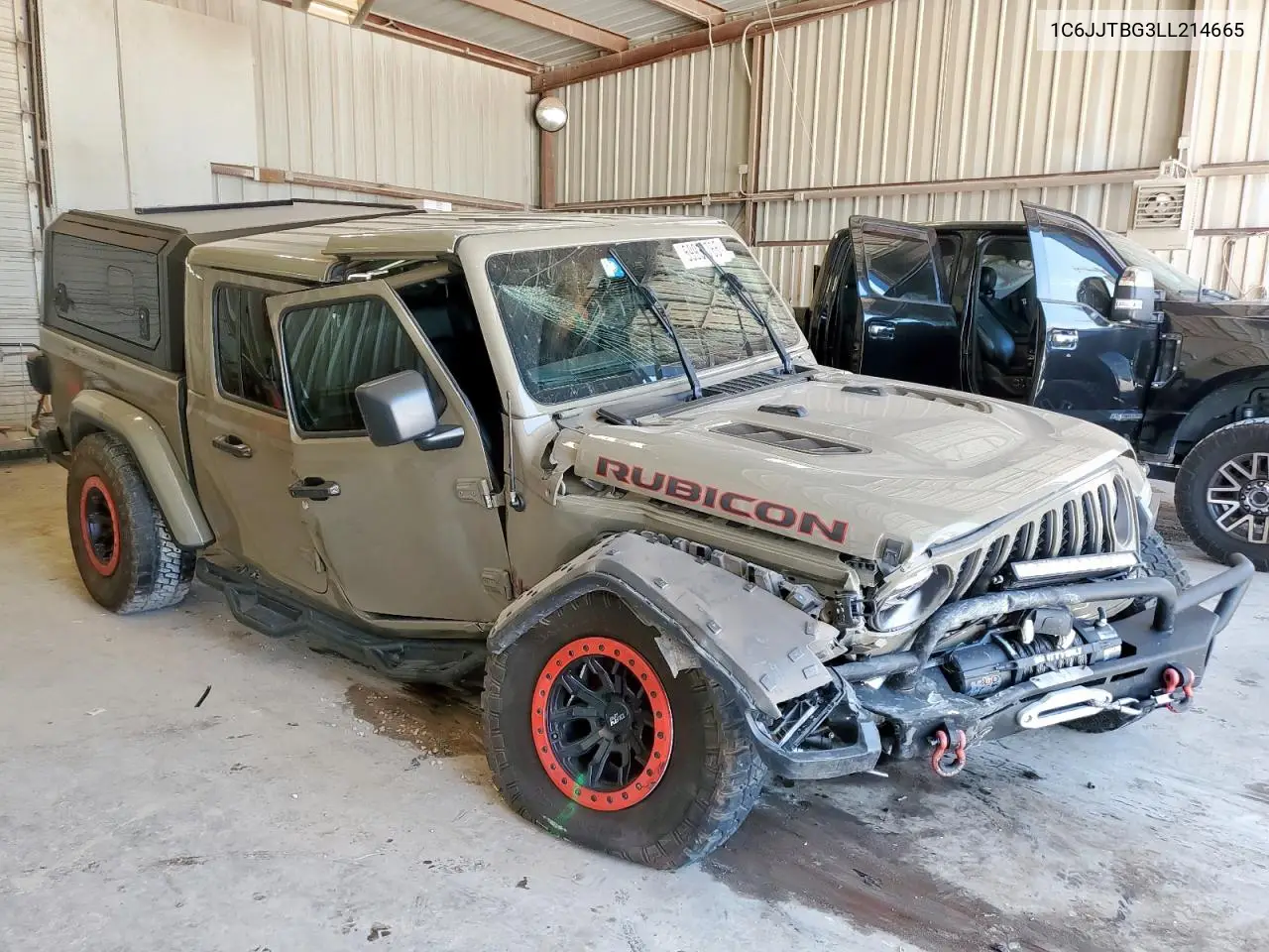 2020 Jeep Gladiator Rubicon VIN: 1C6JJTBG3LL214665 Lot: 59938765