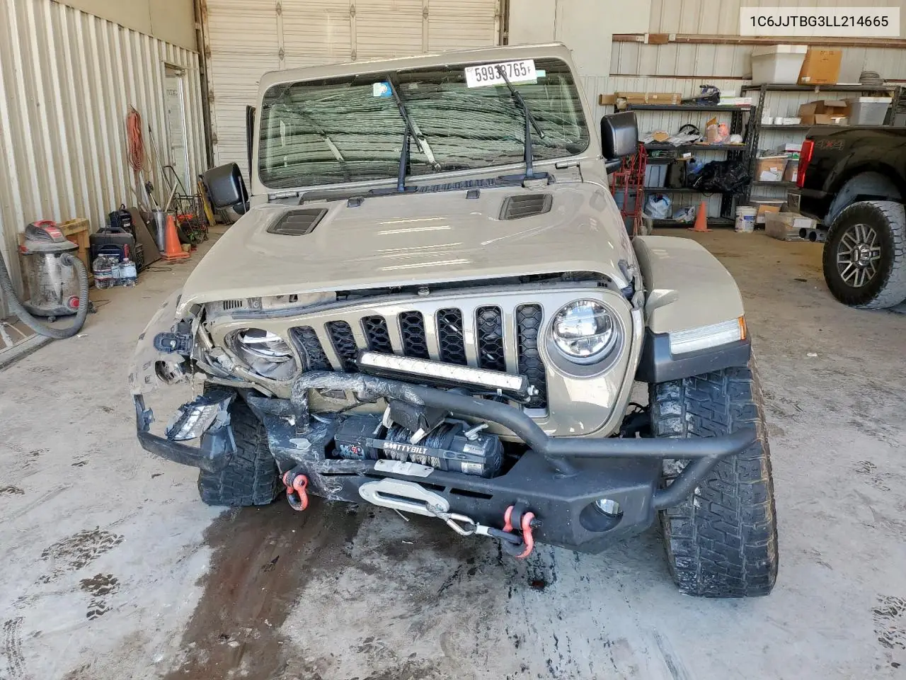 2020 Jeep Gladiator Rubicon VIN: 1C6JJTBG3LL214665 Lot: 59938765