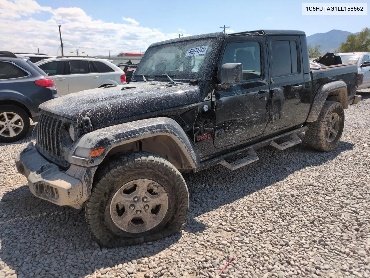 2020 Jeep Gladiator Sport VIN: 1C6HJTAG1LL158662 Lot: 60074745