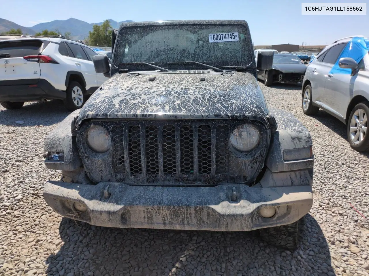 2020 Jeep Gladiator Sport VIN: 1C6HJTAG1LL158662 Lot: 60074745