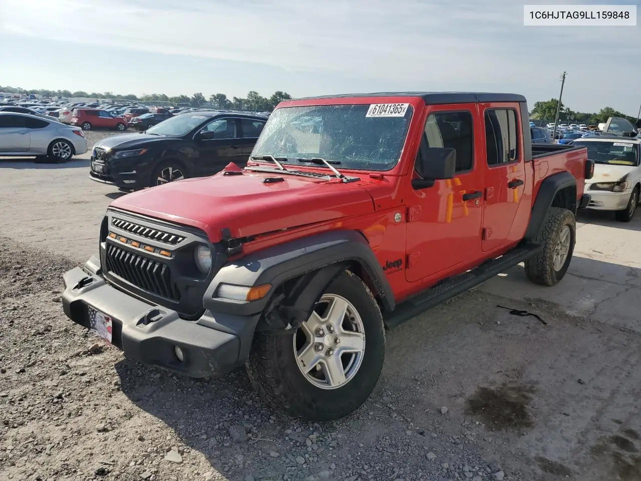 2020 Jeep Gladiator Sport VIN: 1C6HJTAG9LL159848 Lot: 61041365