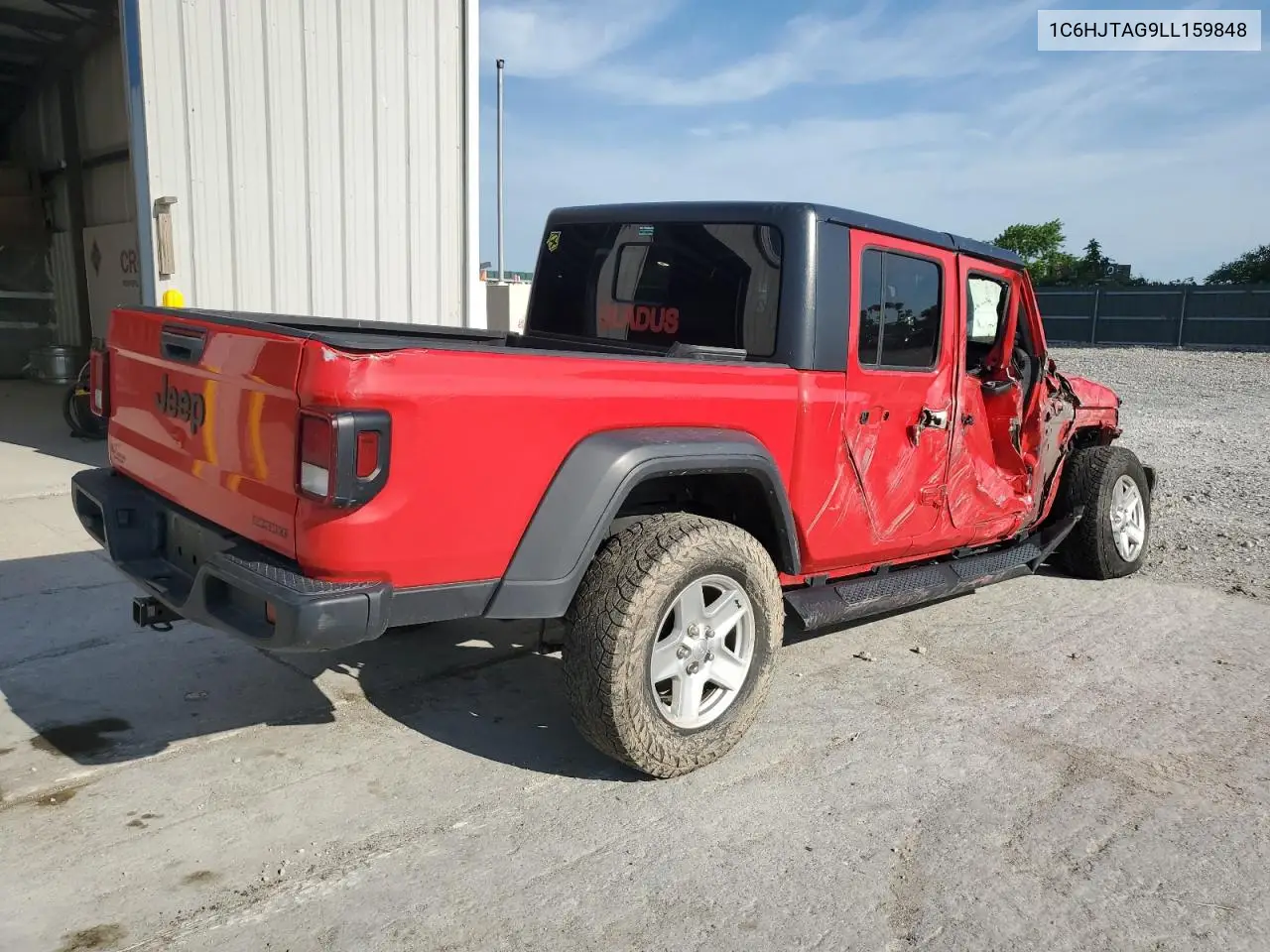 2020 Jeep Gladiator Sport VIN: 1C6HJTAG9LL159848 Lot: 61041365