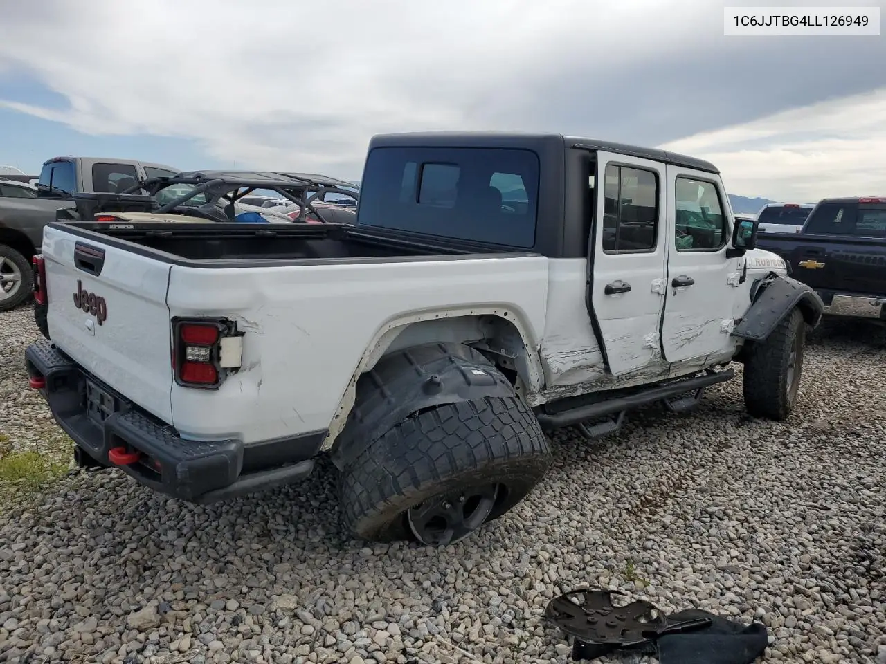 2020 Jeep Gladiator Rubicon VIN: 1C6JJTBG4LL126949 Lot: 61576835