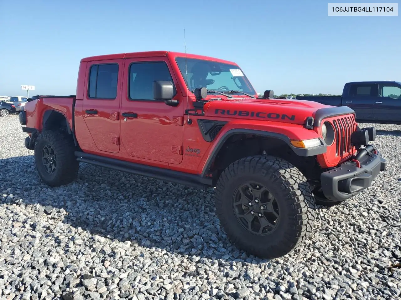2020 Jeep Gladiator Rubicon VIN: 1C6JJTBG4LL117104 Lot: 62068545