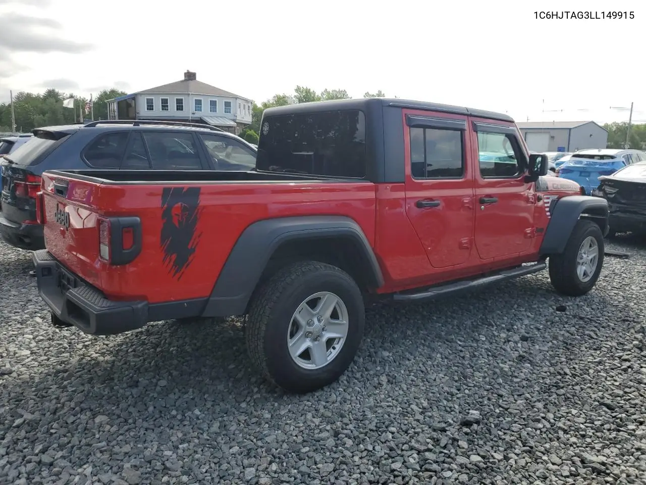 2020 Jeep Gladiator Sport VIN: 1C6HJTAG3LL149915 Lot: 62252205